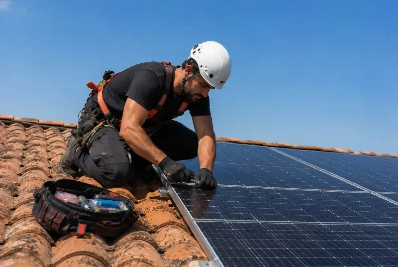 Maintenance et monitoring de panneaux solaires à la Bouilladisse