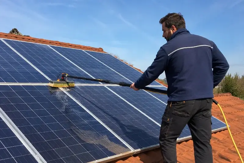 Nettoyage et entretien de panneaux solaires à la Bouilladisse