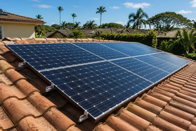 Installation de panneaux solaires à la Bouilladisse