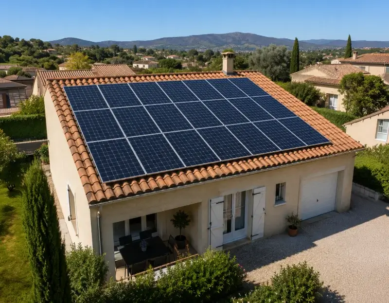 Prime à l'autoconsommation panneaux solaires La Bouilladisse — aide financière de l'État